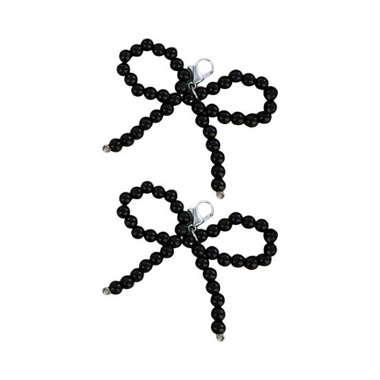 1 pár přívěsků na ozdobu bot Tvar mašle Umělá perla s klipsem Přívěsky na šněrování do bot pro sandály Příslušenství k botám Klíčenka Taška Přívěsky do auta