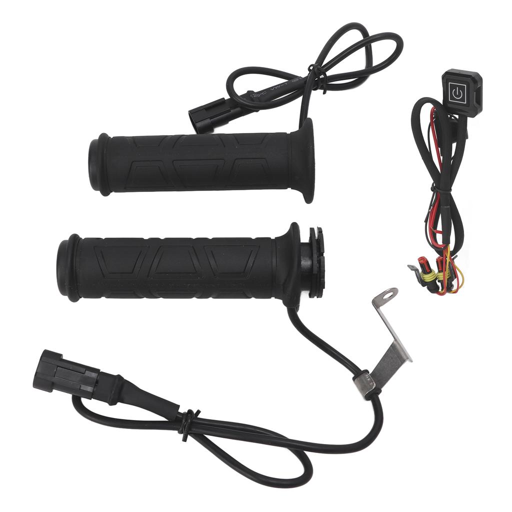 1 Pair Electric Heated Grips   Temperature Winter Hands Warmer for Motorcycle ATV 7Celsius8in Handlebar