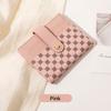 New Women's Short Small Wallet Fashionable Folding Change Bag Classic Contrasting Color Ultra-thin Card Bag