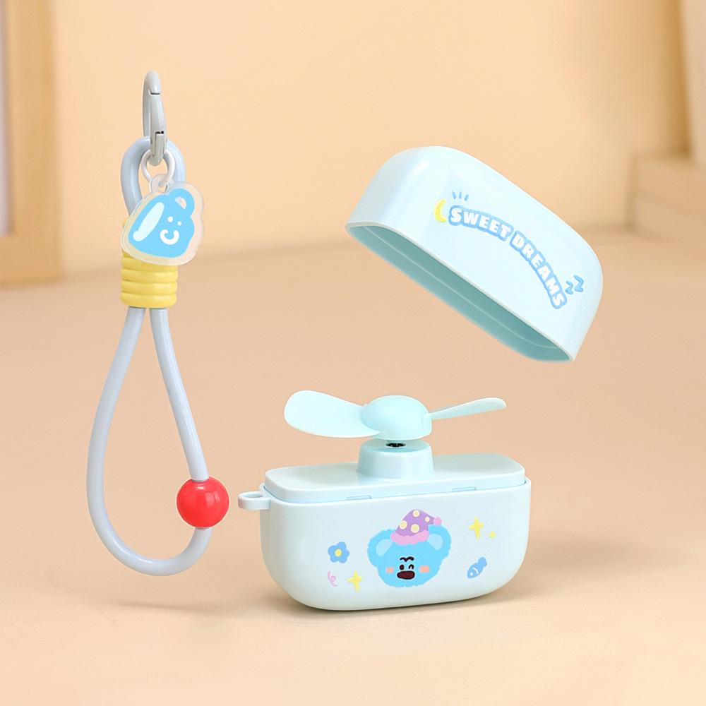 

Mini USB Rechargeable Handheld Fan - Portable Silent Cartoon Design with Long Battery Life 77*62mm