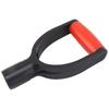 Shovel D Grip Handle 32mm Inner Diameter Silicone Grip Reinforcement Snow Shovel Handle Replacement for Digging Raking