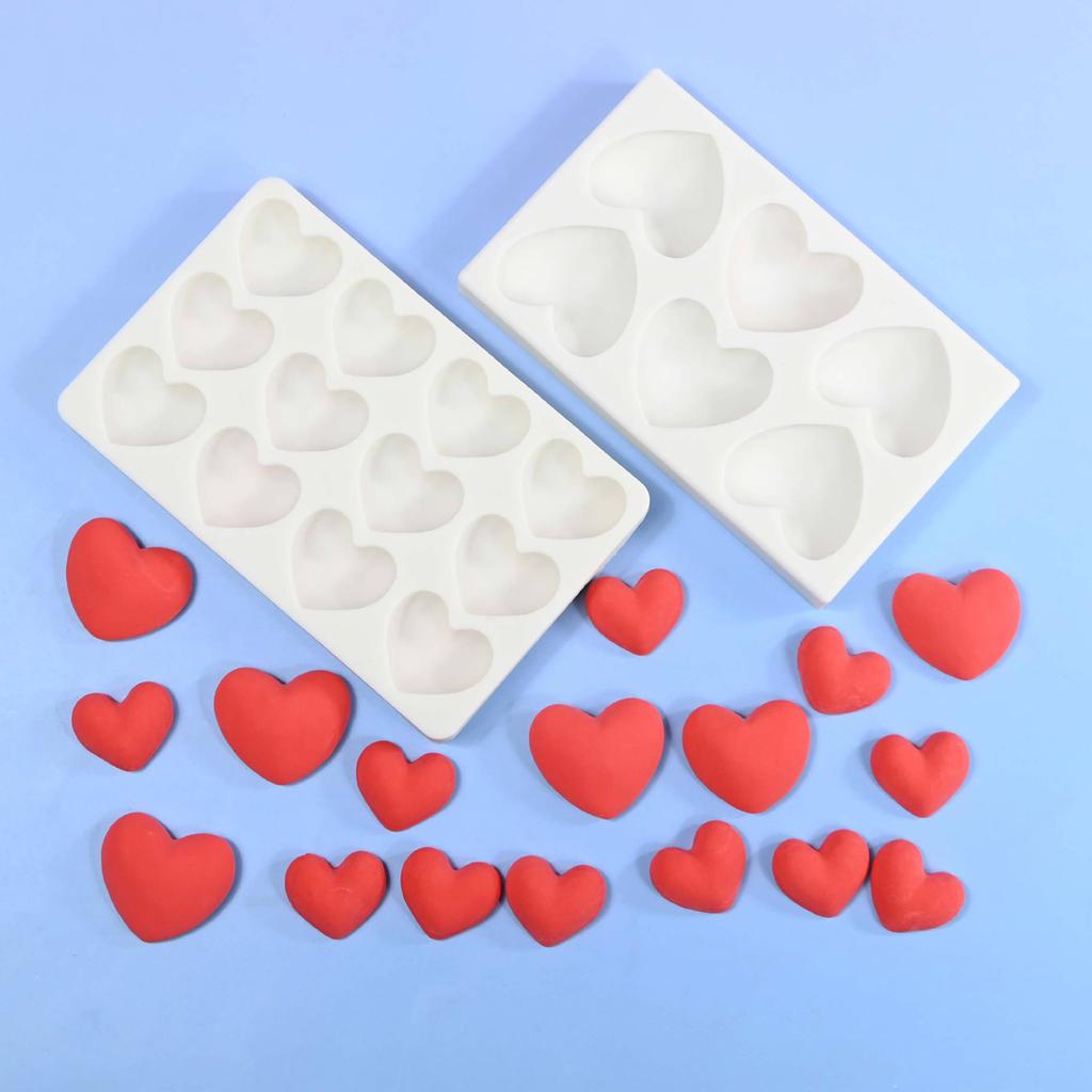 Multi Cavity Silicone Bakewares Heart Shaped Molds for Chocolate Cake Fondant Candy Baking Tool Kitchen Accessories