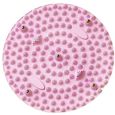 SELENEFF Foot Pressure Point Mat 54cm Acupressure Board Large Foot Pressure Mat Round Magnet Painful Foot Pressure Mat Relieve Fatigue Foot Pressure