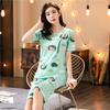 Pajamas Women's Summer, New Spring and Summer Short-sleeved Cute Loose Cropped Pants Loungewear Two-piece Set Summer