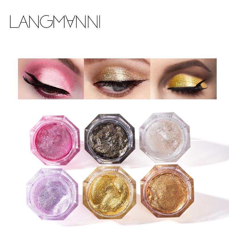 6 Colors Diamond Pearlescent Liquid Eye Shadow Sparkling Colorful Eye Shadow Stage Eye Shadow Cream