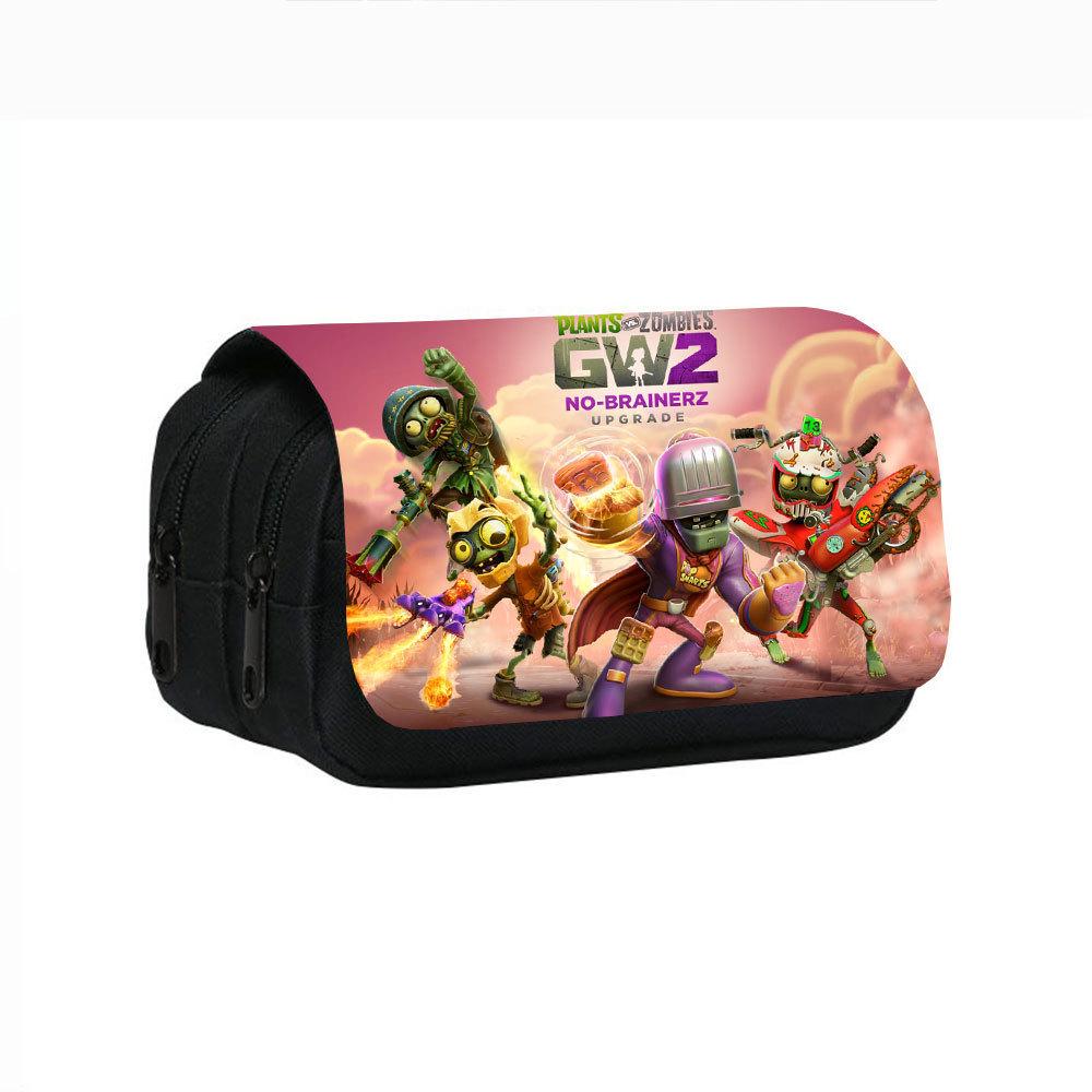 Plants Vs. Zombies Double-Layer Pencil Case for Students