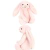 JELLYCAT Bonnie Rabbit series shy bunny rattle pink N cute vocalisation doll plush doll sitting height 18cm high