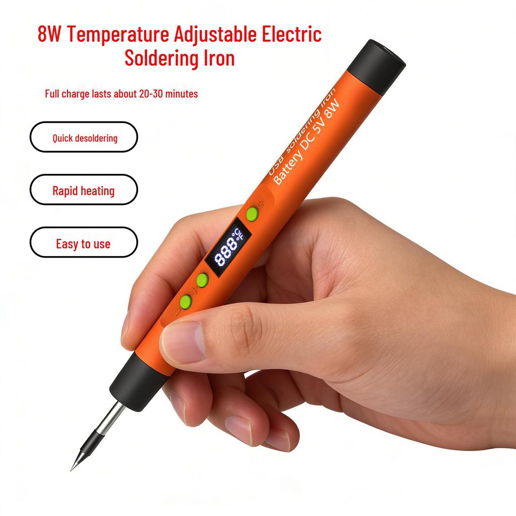 Multifunctional USB Digital Display Portable Soldering Iron with Adjustable Temperature Control