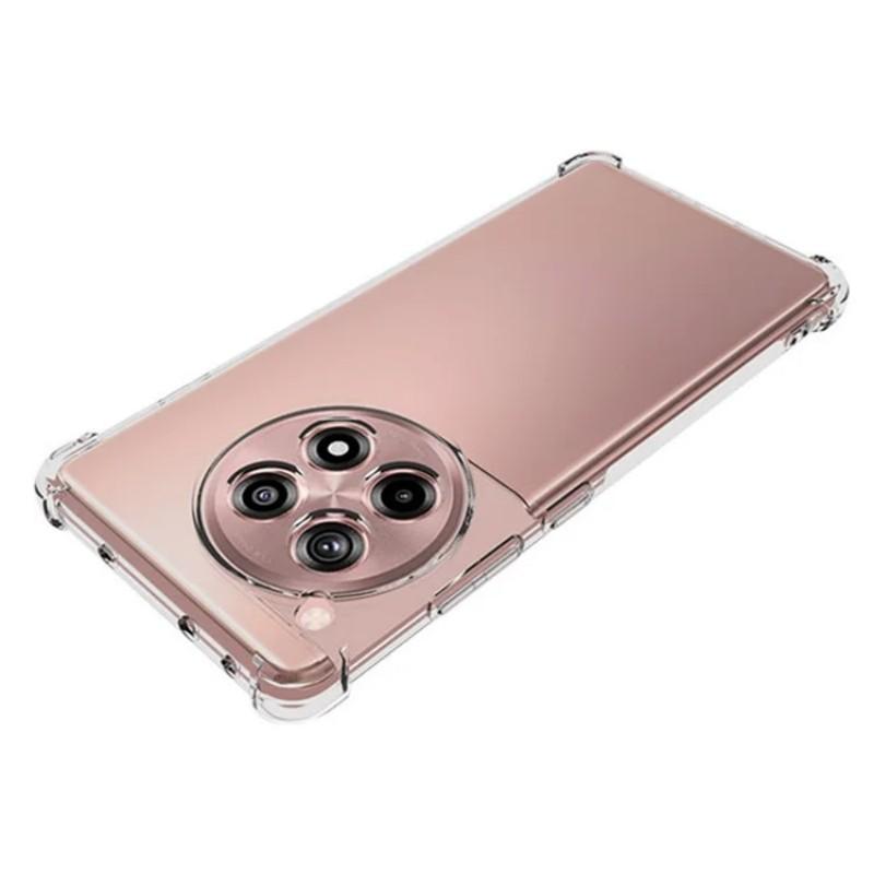 For OnePlus 12R 5G/OnePlus Ace 3 5G Clear TPU Case WANLONFENG TM Series 2.0mm Phone Back Cover