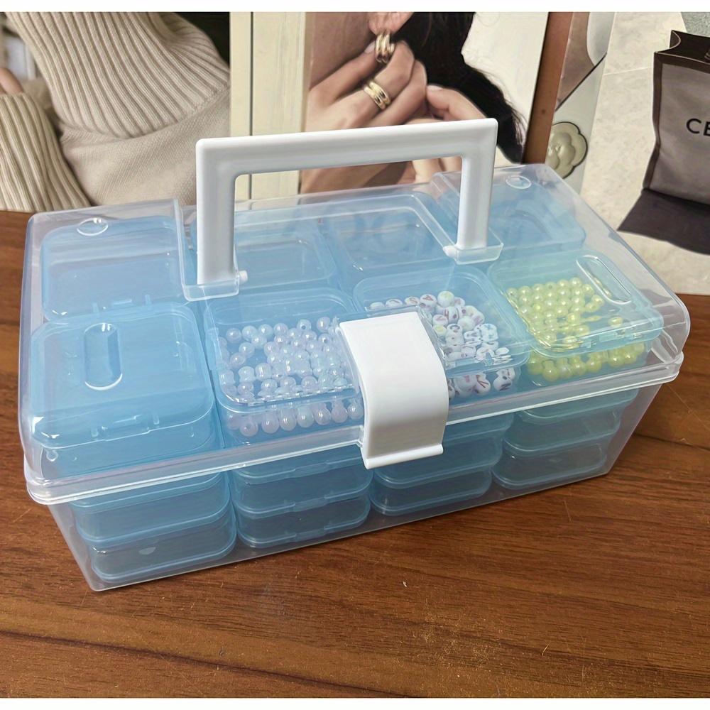32 stk/sett Plastoppbevaringsboksbeholder, DIY Crafts Perler Tilbehør Sorteringsboks, Multifunksjonell oppbevaringsboks, smykker Nail Beading Organizer