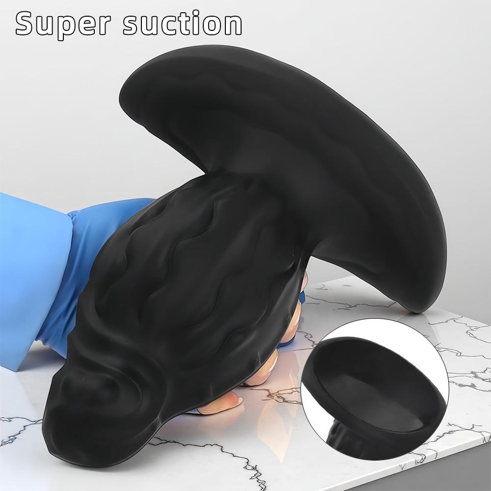 Extra Large Black Silicone Anal Plug for Men and Women Wearing Anal Dilators To Stimulate Adult Sexual Pleasure When Going Out In The Backyard