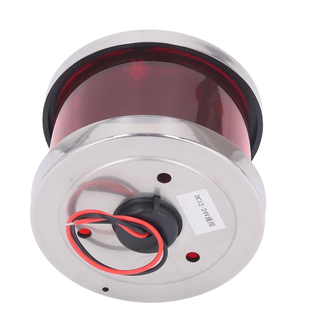 LED Boat Navigation Light 12 To 24V LED Stainless Steel Wear Resistant Waterproof Boat Navigation Light for Boat Red