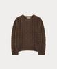 Sseomweeobeoteo Papa Wool Cable Knit - Brown