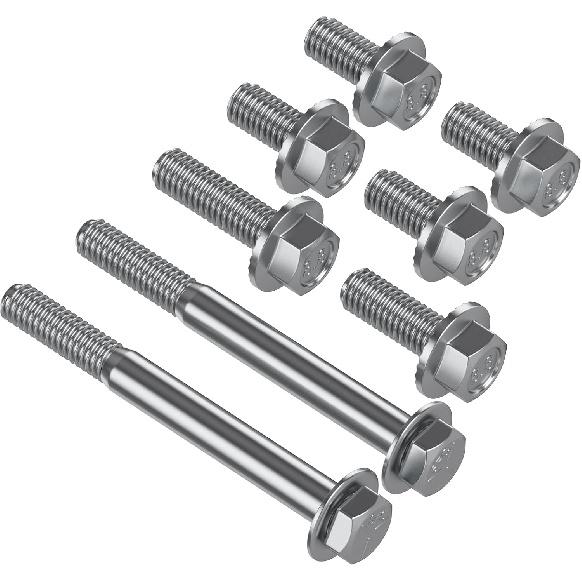 SBC Power Steering Pump Bracket Kit - Adjustable V-Belt Slotted 305 327 383 5.0L 5.7L V8 LWP Low Mount Power Steering Pump Bracket Compatible With