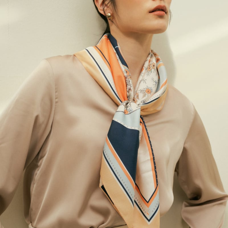 Saint Luxure Petite Mini Scarf Plum SL22SMSPL