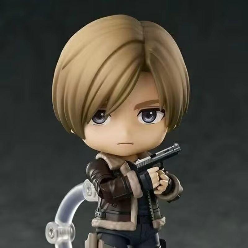 Hot #2761 #2337 Ada Wong & Leon S. Kennedy Resident Evil Anime Figure Set  Swappable Faces Movable Joints Action Figure For Gift