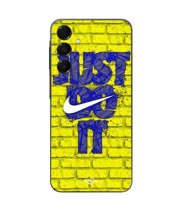 Custodia per telefono - Maniacase - Samsung Galaxy A16 - Silicone - Morbida - Logo Just Do It nero