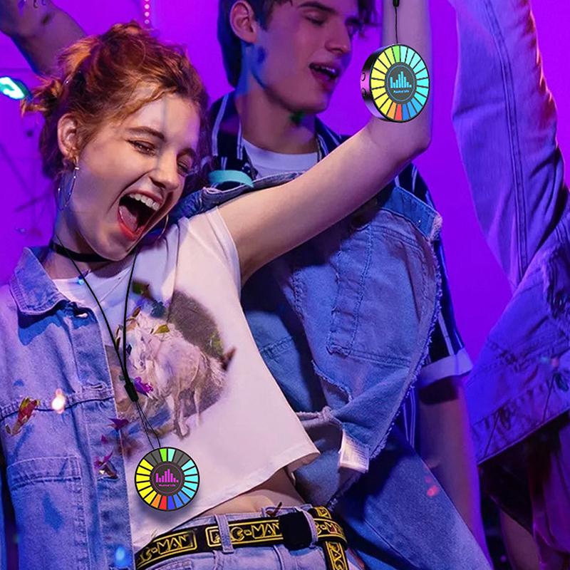 Smart Rgb Pickup Lights Led 3D Ambient Lamp Sound Control Music Rhythm Lights Air Freshener For Car Gaming Tv Creative Decor