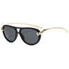 New Fashionable Rope Knot Double-Bridge Metal Sunglasses Women's INS Style Outdoor Street Style UV-Protective Sunglasses