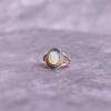 Natural Opal bohemian ring, Silver oxidized oval shaped fiery opal ring , Flashy opal Handmade boho ring , unique genuine gift for her