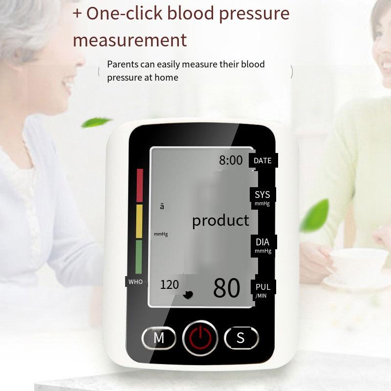 1PC Large Screen Sphygmomanometer Neutral Electronic Blood Pressure Meter The Elderly Arm Blood Pressure Meter