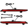 LED Rear Bumper Reflector Tail Lights Turn Signal Sequential Flashing Brake Driving Fog Lamps Accessories Kit Compatible With Honda Accord 10th 2018