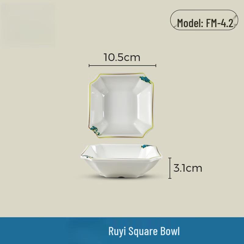 Wuhe Melamine Round Snack Plate