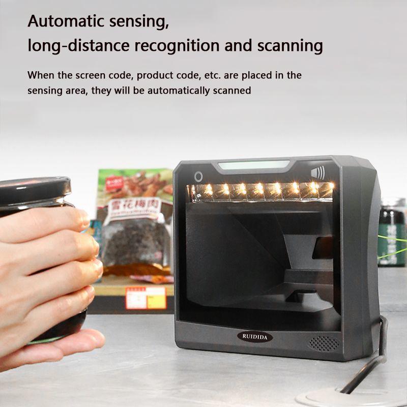 Platform Barcode Reader Desktop Bar Scanner 1D 2D Hands-Free Code Scanner DM PDF 417 QR Wired Code Reader