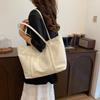 Large Capacity Bag Women's Bag New Silver Single Shoulder Hand-held Commuting Tote Bag