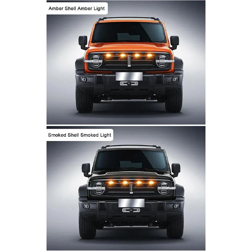 Automotive grille small yellow light off-road vehicle sedan universal daytime running light LED driving light warning light