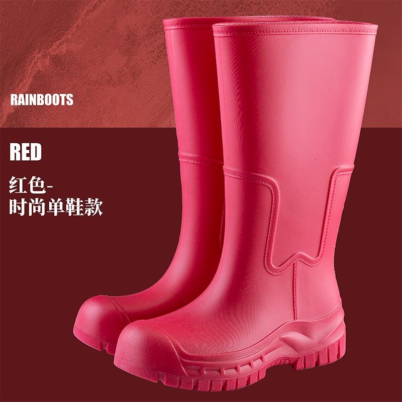 

Отдел высококачественной дождевой обуви высокие резиновые сапоги женские водонепроницаемые комплект водные туфли клеевые туфли кухонные длинные резиновые сапоги галоши 41