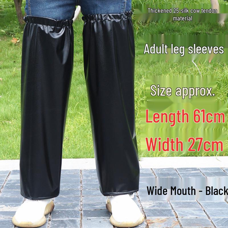 Большие водонепроницаемые маслостойкие велосипедные чехлы на ноги для взрослых - Ветрозащитные, водонепроницаемые и грязеотталкивающие