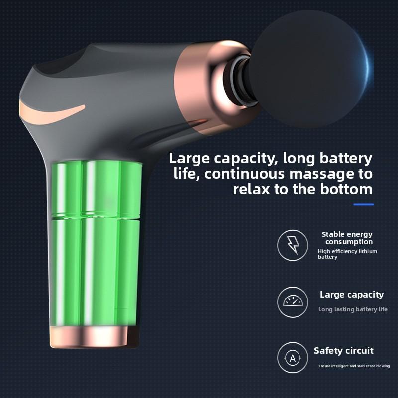 Heating Ice Compress Portable Fascia Gun Muscle Relaxation Massager, Fitness Electric Instrument, Lumbar and Cervical Massager