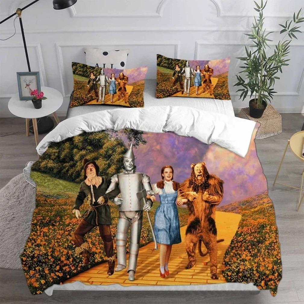 The Wizard of Oz Bedding Sets,Wizard of Oz Duvet Cover,Anime Quilt Bed Cover Duvet Cover Pillow Case 2-3 Pieces Sets Kids Adult