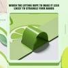 Durable Drawstring Trash Bags 50/100 Pack Lime Green Printed Tear-Free Garbage Sacks for Home Kitchen Bathroom Cleaning