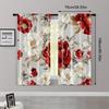 Tende stampate Stile Glam Floreale Twill Tessuto versatile Senza asta Art Déco Festivo Perfetto Set da camera da letto Set da 2 Realizzato Poliestere Decorazione
