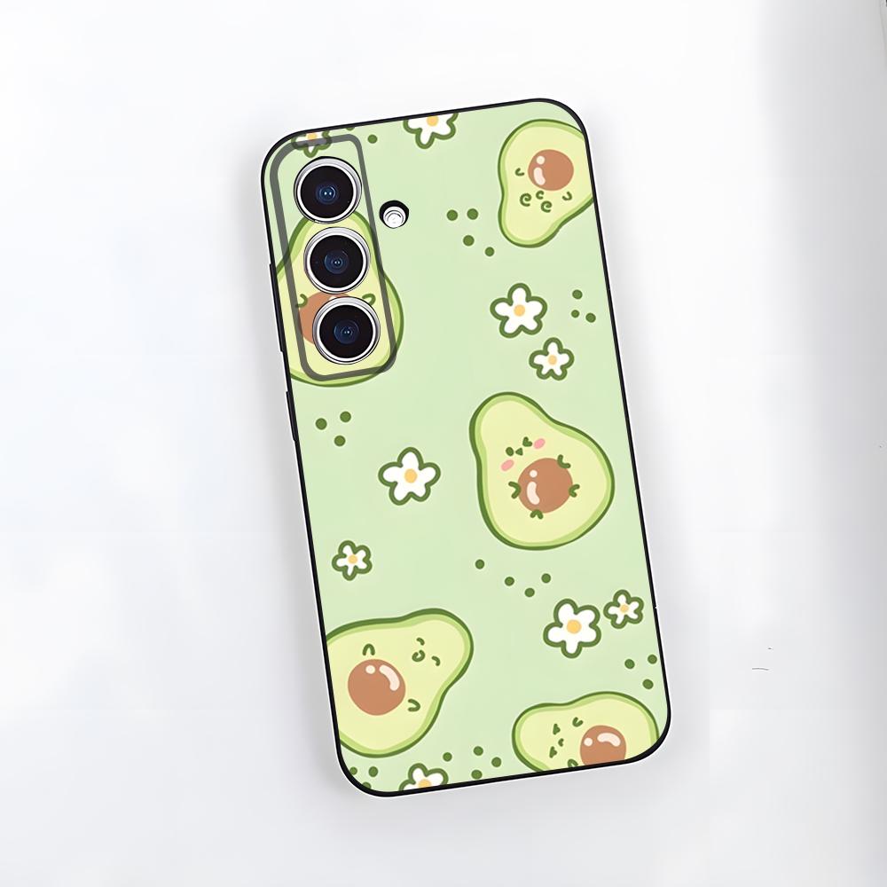 C-Cute Cartoon Avocado Handyhülle Für Samsung S25 Plus S20 S20 Plus S22 Ultra S23 FE S21 Plus S21 Ultra Weiche Hülle