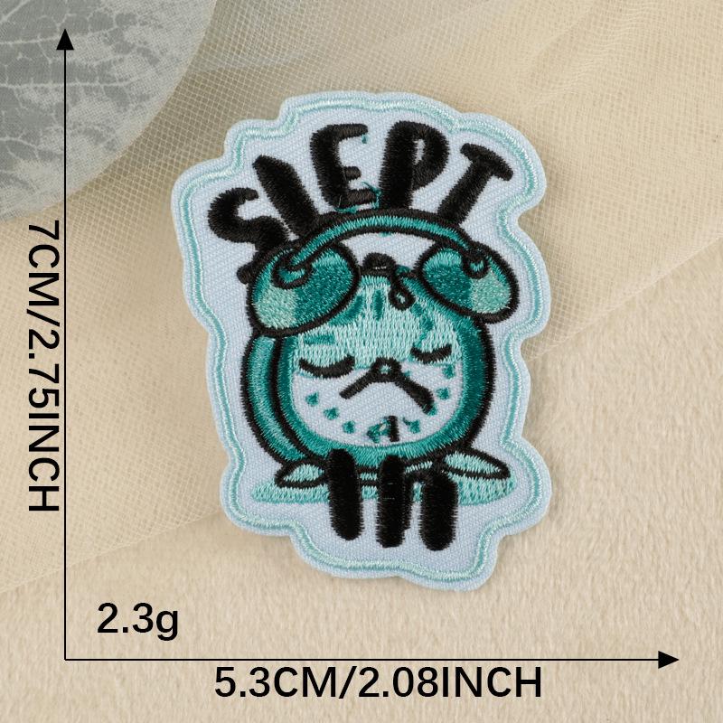 Original Cartoon Smiley Face Embroidery Patch for Clothing and Hats