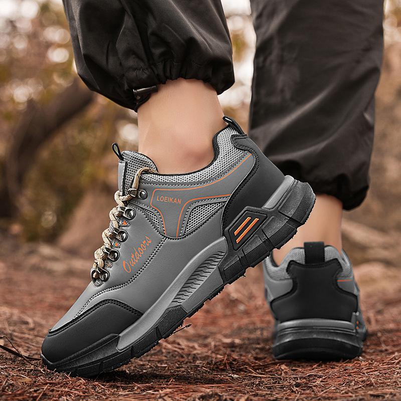 Men's Platform Non Slip Safety Boots Comfortable Trend Travel Shoes Outdoor Hiking Casual Shoes