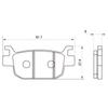 Daytona 79849 Brake Pad for Motorcycles, Red Pads (Semimetal Pads), Forza [MF13](18) Forza [MF15](21)