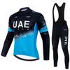 UAE Team UAE Cycling Suit Long Sleeve Suit Men's Spring, Summer and Autumn Road Cycling Suit