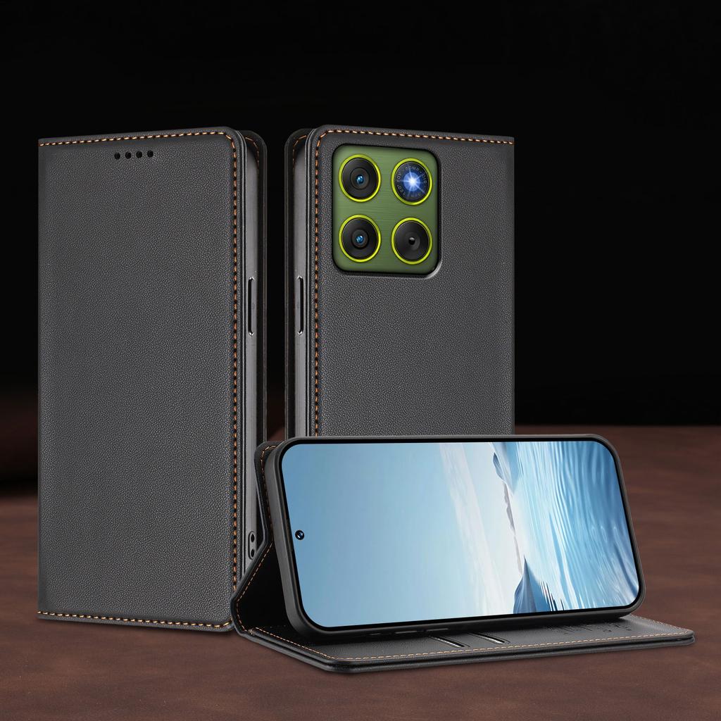 Flip Leather Protective Case For Moto Edge 70 60 Fusion Ultra Pro Neo Stylus, Wallet Card Slot Kickstand Anti Fall Shell