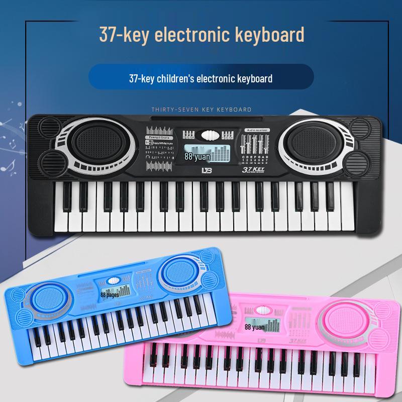 Douyin Live Kids' 37-Key Electronic Organ Toy - Educational Piano for Boys