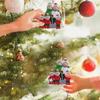 Color Painting Family Xmas Pendants Resin Christmas Tree Ornaments  Christmas