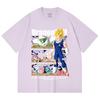 230 Gsm 100% Cotton Dragon Ball V6 Majin Vegeta Print Unisex Heavy Cotton T Shirt