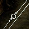 Collana con Mantra in Argento Sterling S925: Design Etnico Retrò, Catena Chopin Versatile
