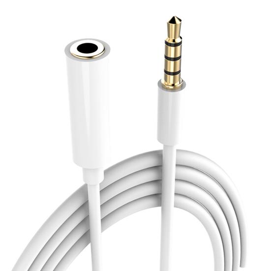 Earphone Extension Cable Signal Transfer Plug Stereo Audio Play 3.5mm Male to Female