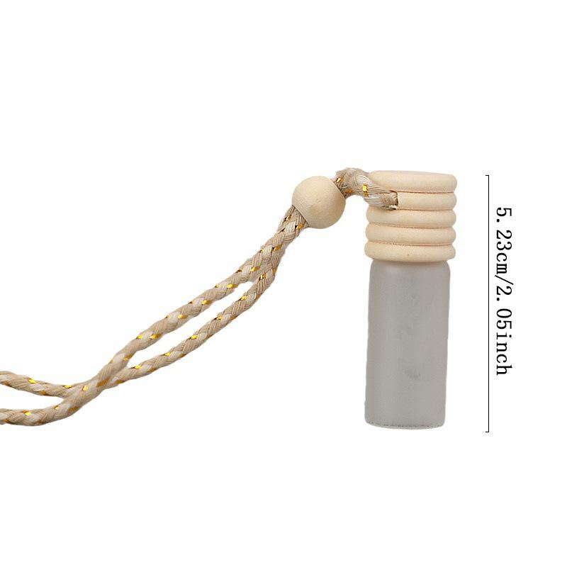 

1 шт. Портативный диспенсер для духов, миниатюрный стеклянный автомобильный декоративный подвесной кулон 5.23CM*1.7CM жёлтый