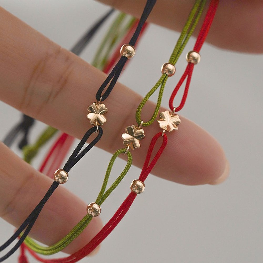 14K Jera Clover Wish Bracelet W