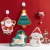 1PC Coral Fleece Children Christmas Creative Small Towel Thickened Hand Towel Multi Element Hanging Cute Embroidery Household